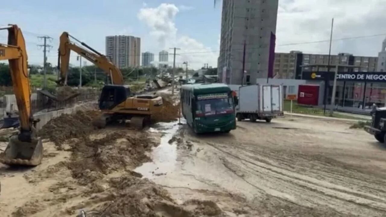La obra inconclusa Gran Vía, en Atlántico.