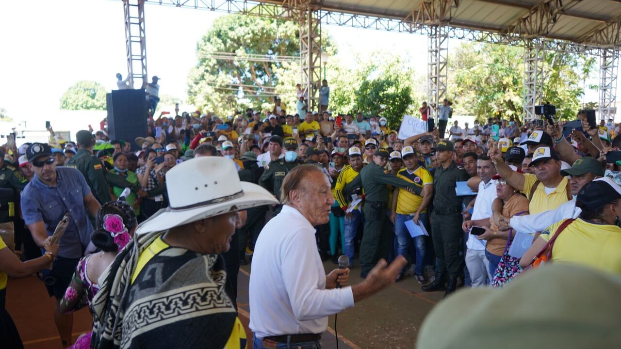 El candidato Rodolfo Hernández en Vichada