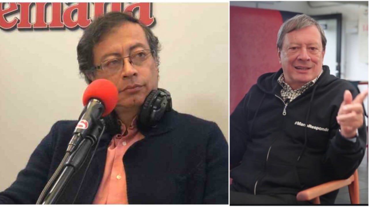 El senador Gustavo Petro y el empresario Mario Hernández