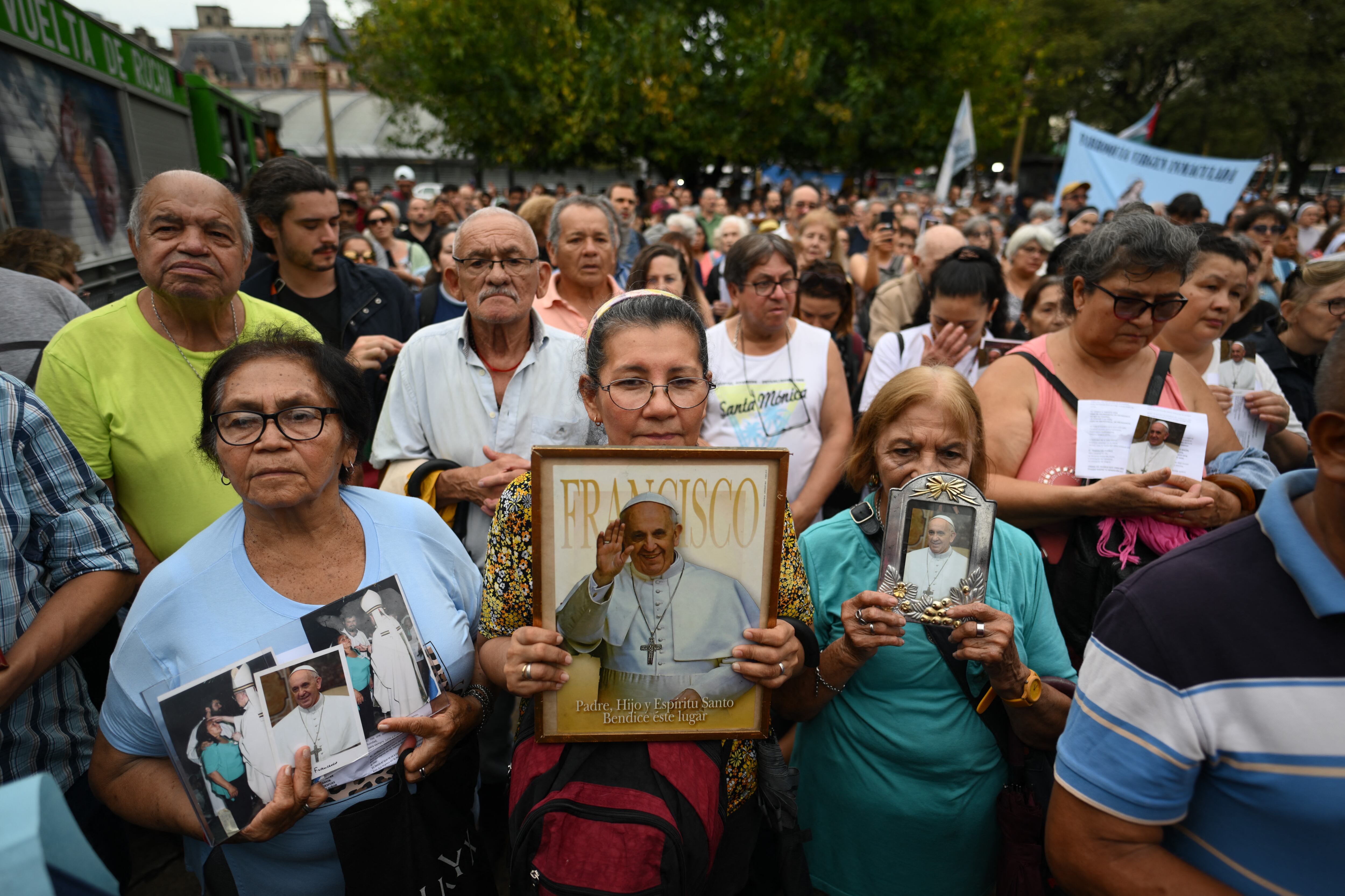 Misa por el papa Francisco en Buenos Aires