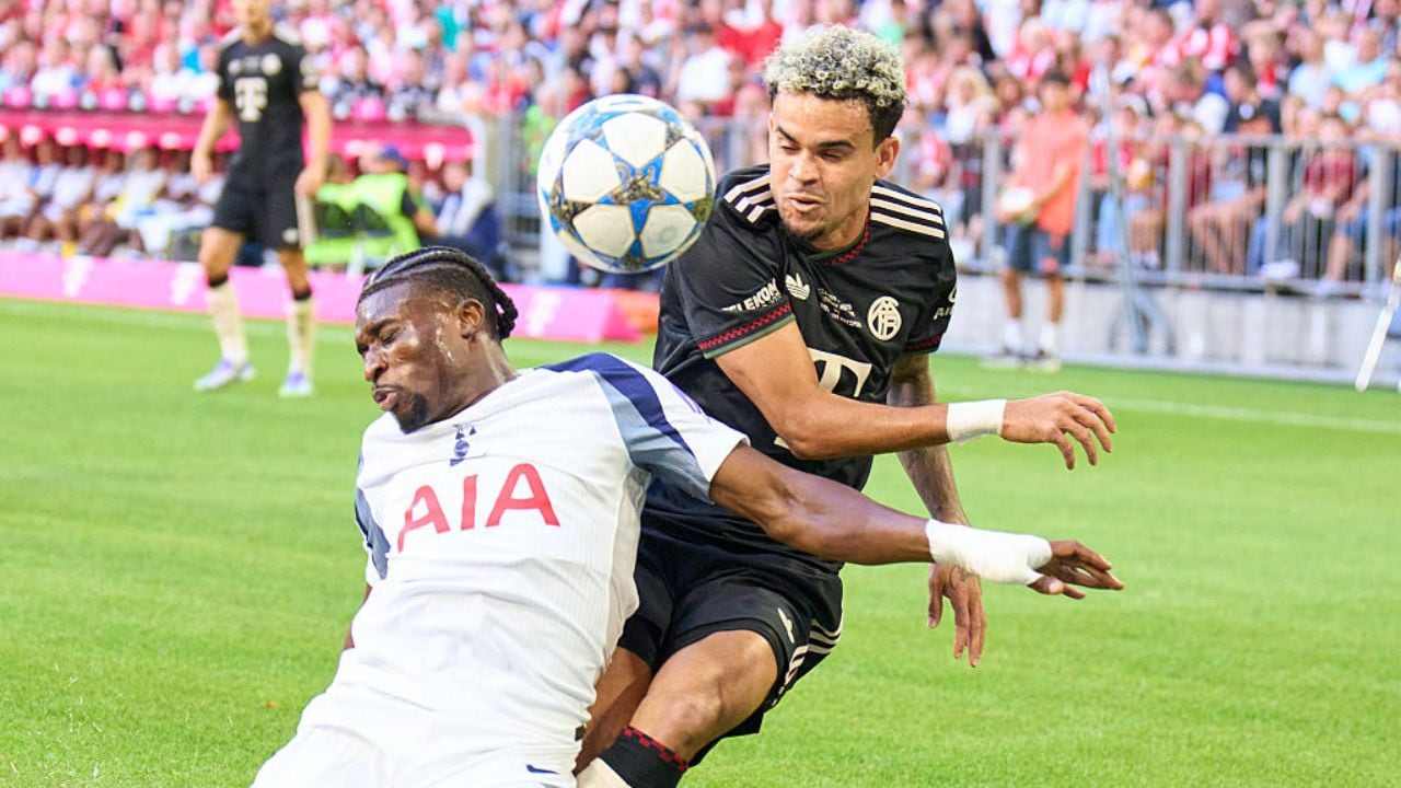 Luis Díaz en partido amistoso con Bayern Múnich.