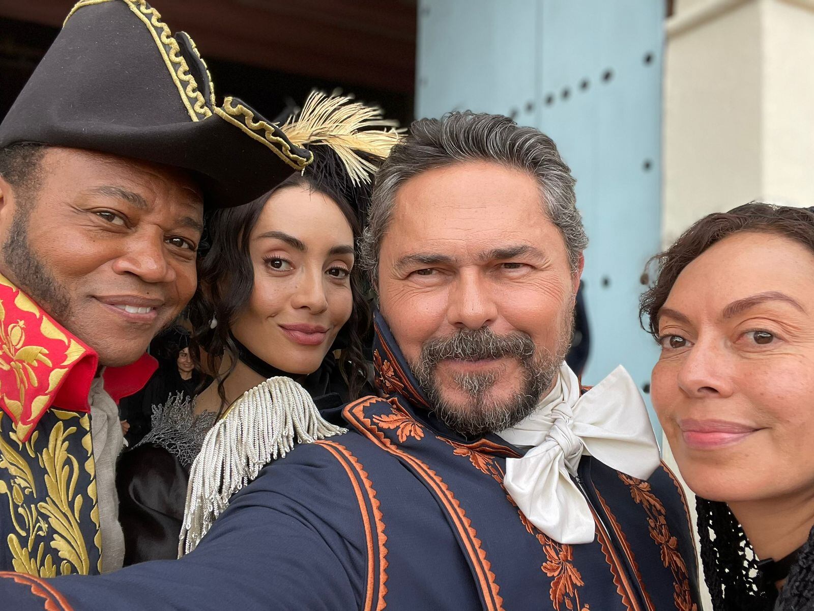El actor Luis Alfredo Velasco en el set de la película 'Padilla'