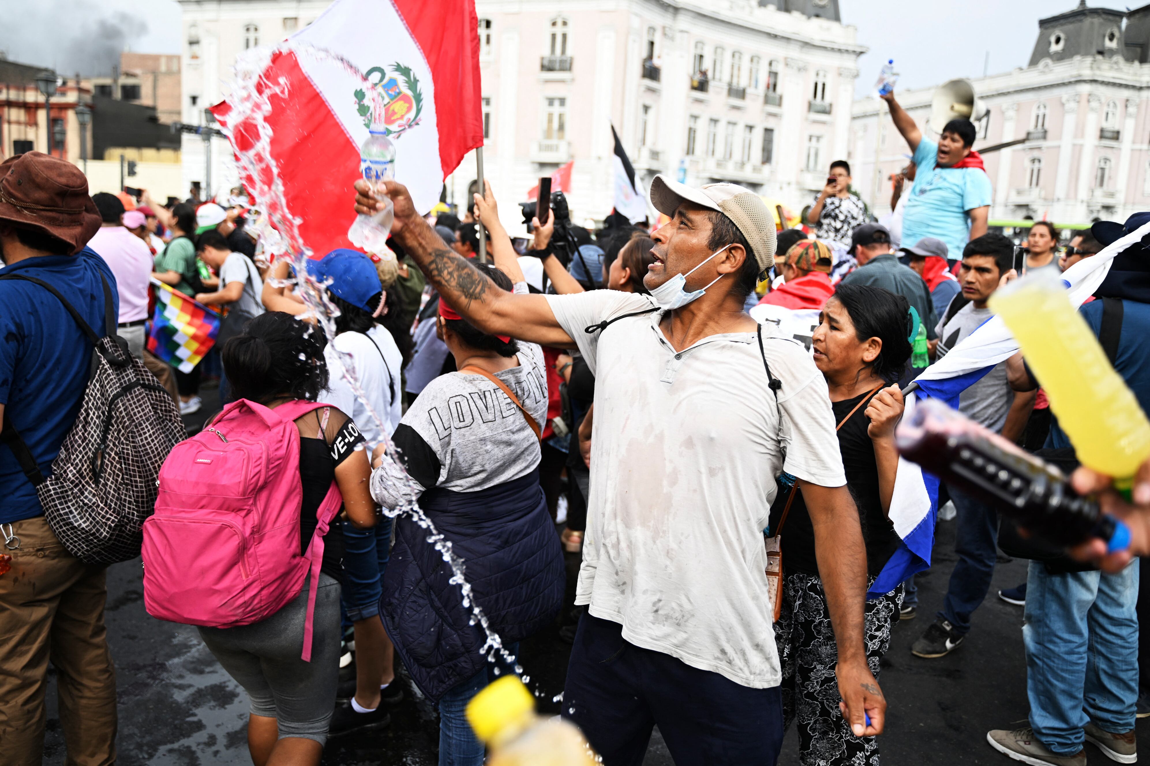 Las protestas en Perú no paran. Foto: AFP.