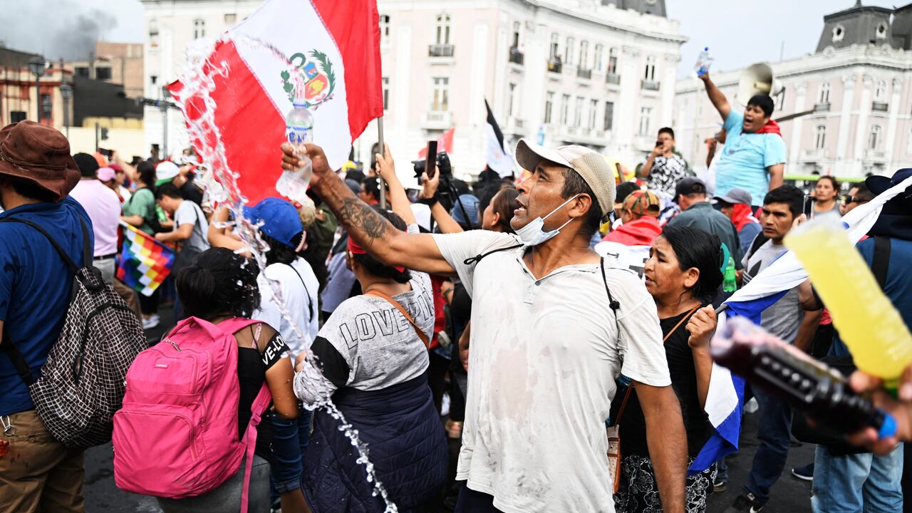 Las protestas en Perú no paran. Foto: AFP.