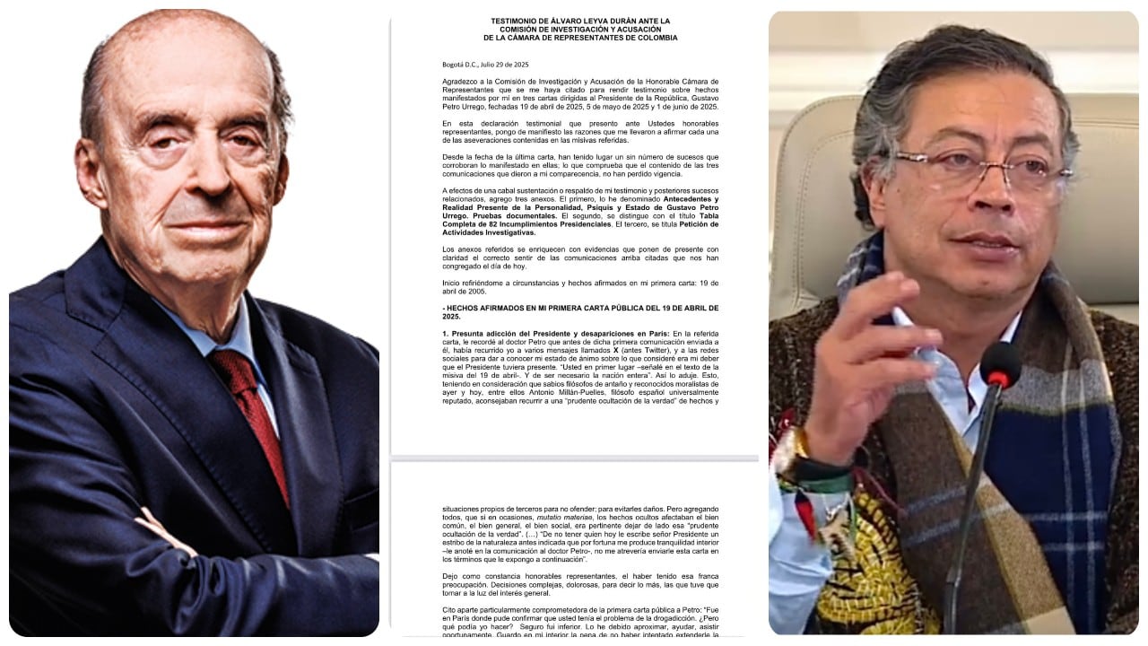 Álvaro Leyva y el documento que entregó en la Comisión de Investigación y Acusación de la Cámara sobre Gustavo Petro.