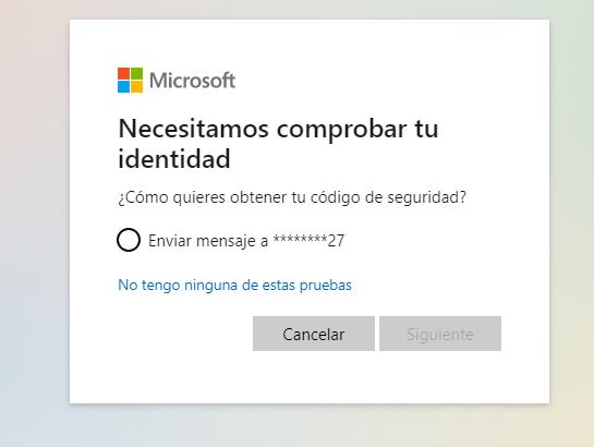 Recuperación cuenta de Hotmail.