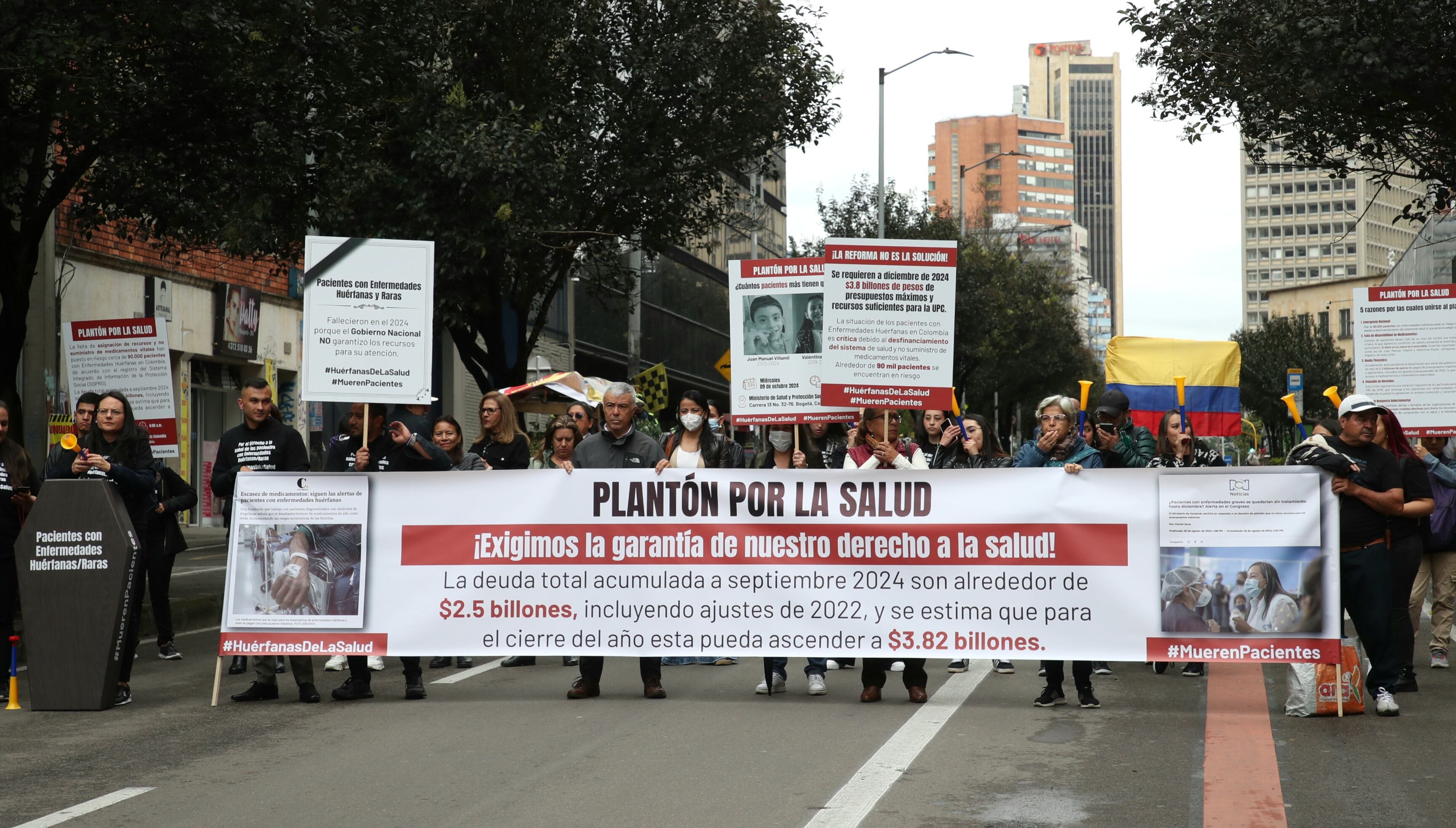 Plantón por la salud