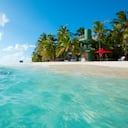 Johnny Cay en el arrecife de la Isla de San Andrés, Colombia, Sur America