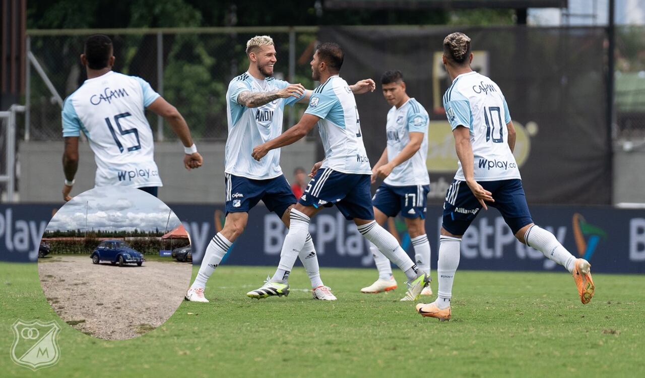 Jugador de Millonarios rompió los esquemas llegando en un Volkswagen escarabajo