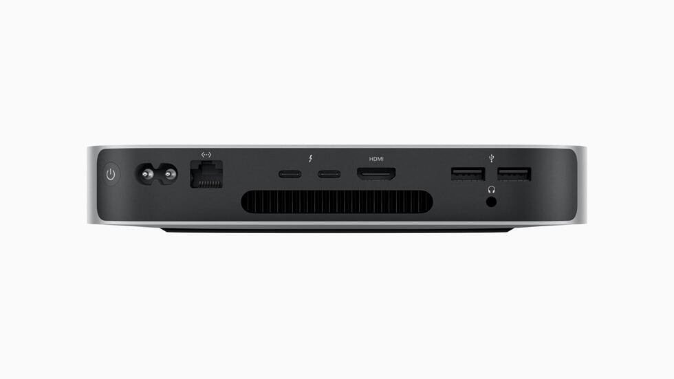 El nuevo Mac mini de Apple ofrecerá varios puertos.