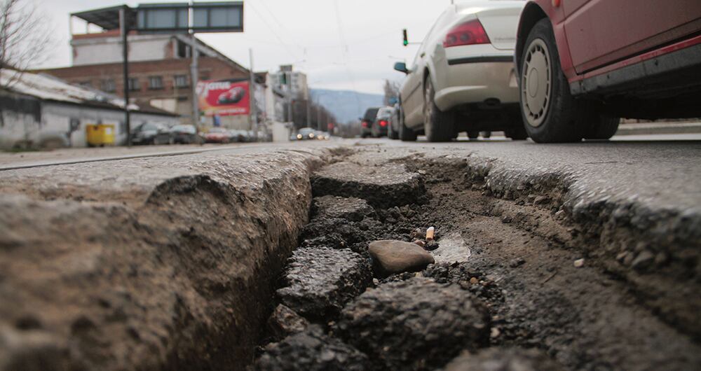 Huecos en la malla vial de Bogotá.