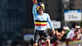 Remco Evenepoel en el Mundial de Ciclismo.