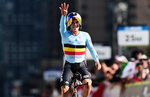 Remco Evenepoel en el Mundial de Ciclismo.