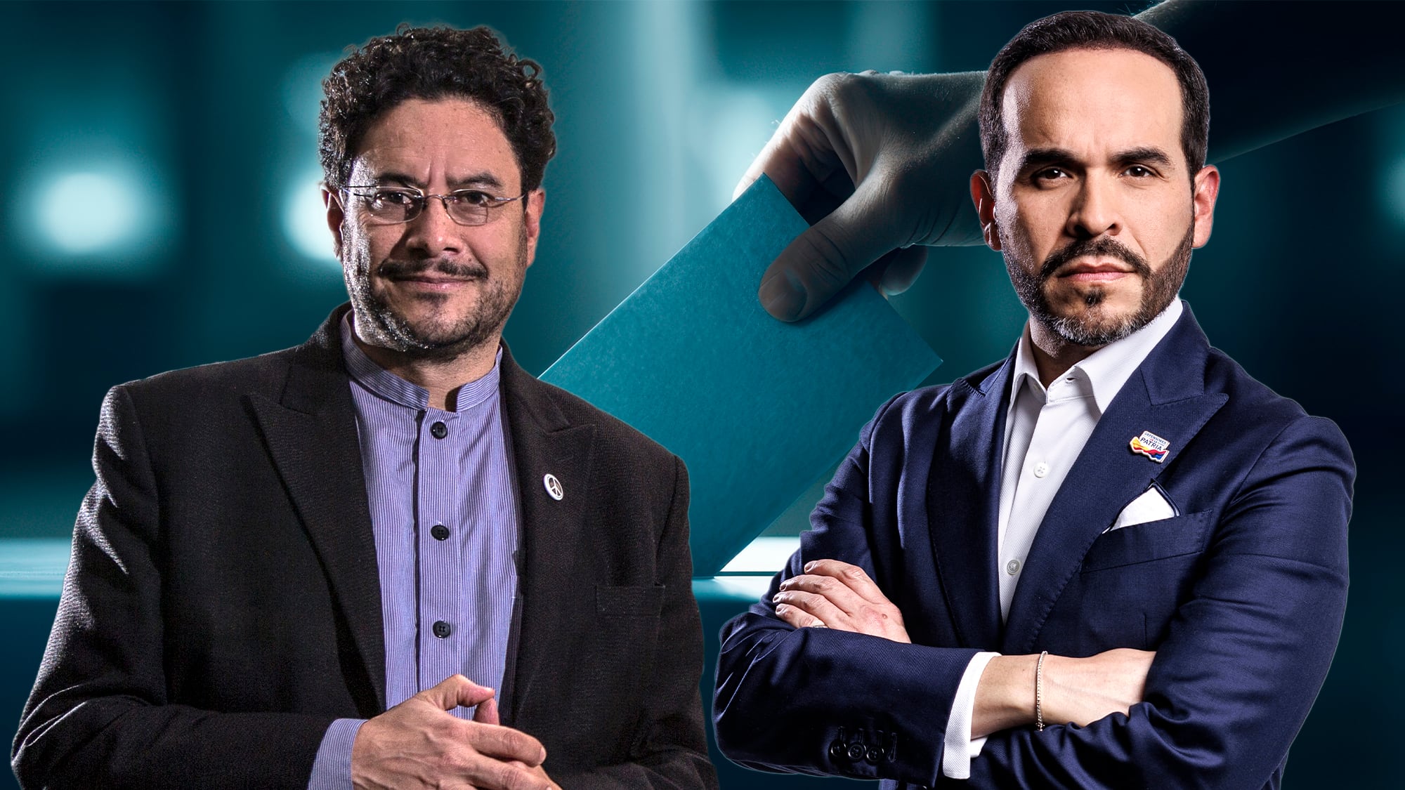 Iván Cepeda y Abelardo de la Espriella,