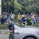 Hinchas de Millonarios se fueron a agredir a un seguidor de Santa Fe en vía pública