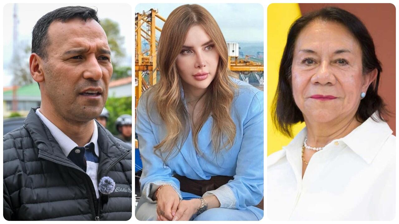 El ministro de Defensa, Pedro Sánchez; la ministra de Industria y Comercio, Diana Morales y la canciller Yolanda Villavicencio.