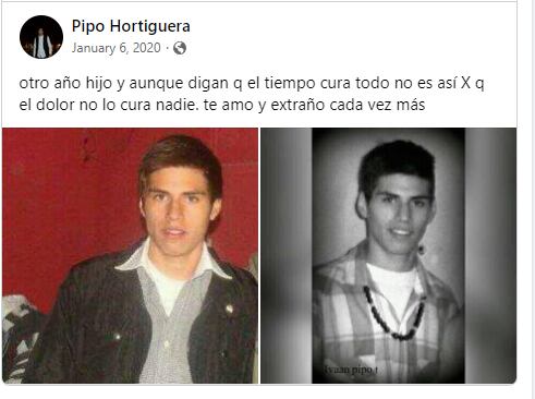 Según los familiares del joven, su muerte se produjo de forma casi inmediata.