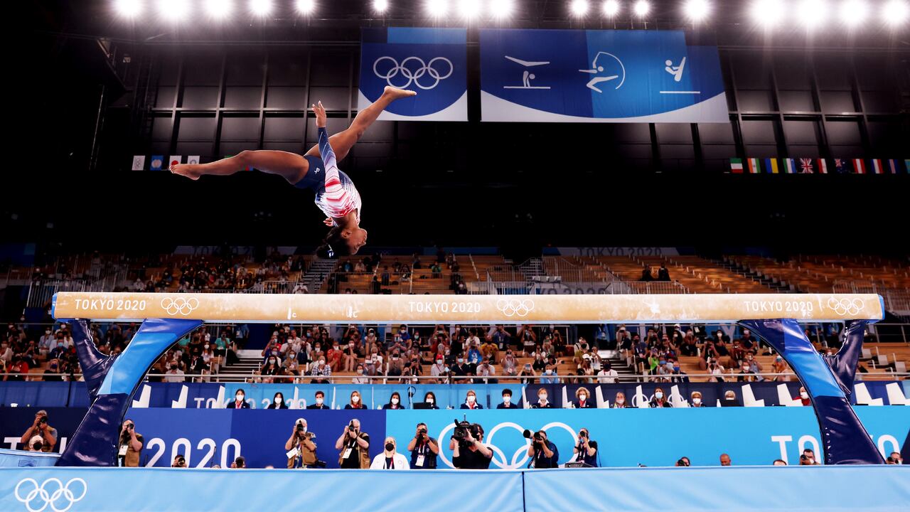 La estadounidense Simone Biles en Tokio 2020
