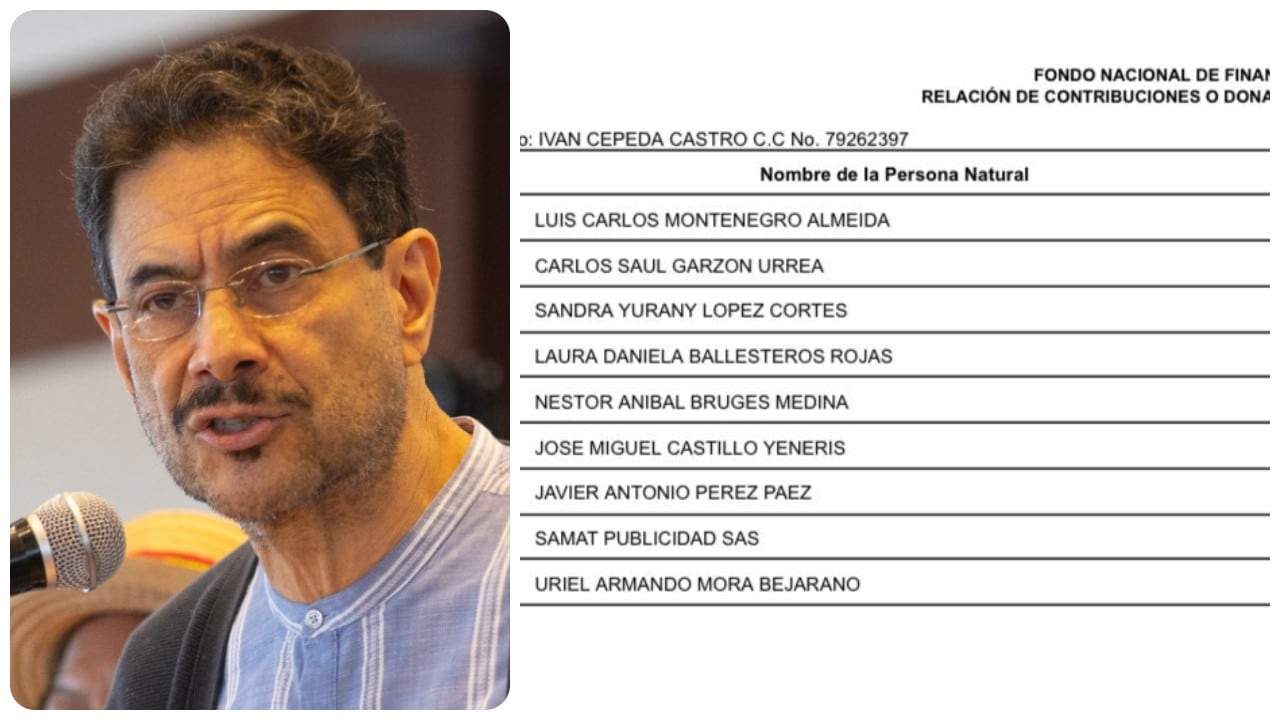 Iván Cepeda y el listado de aportantes a su campaña presidencial de 2025.
