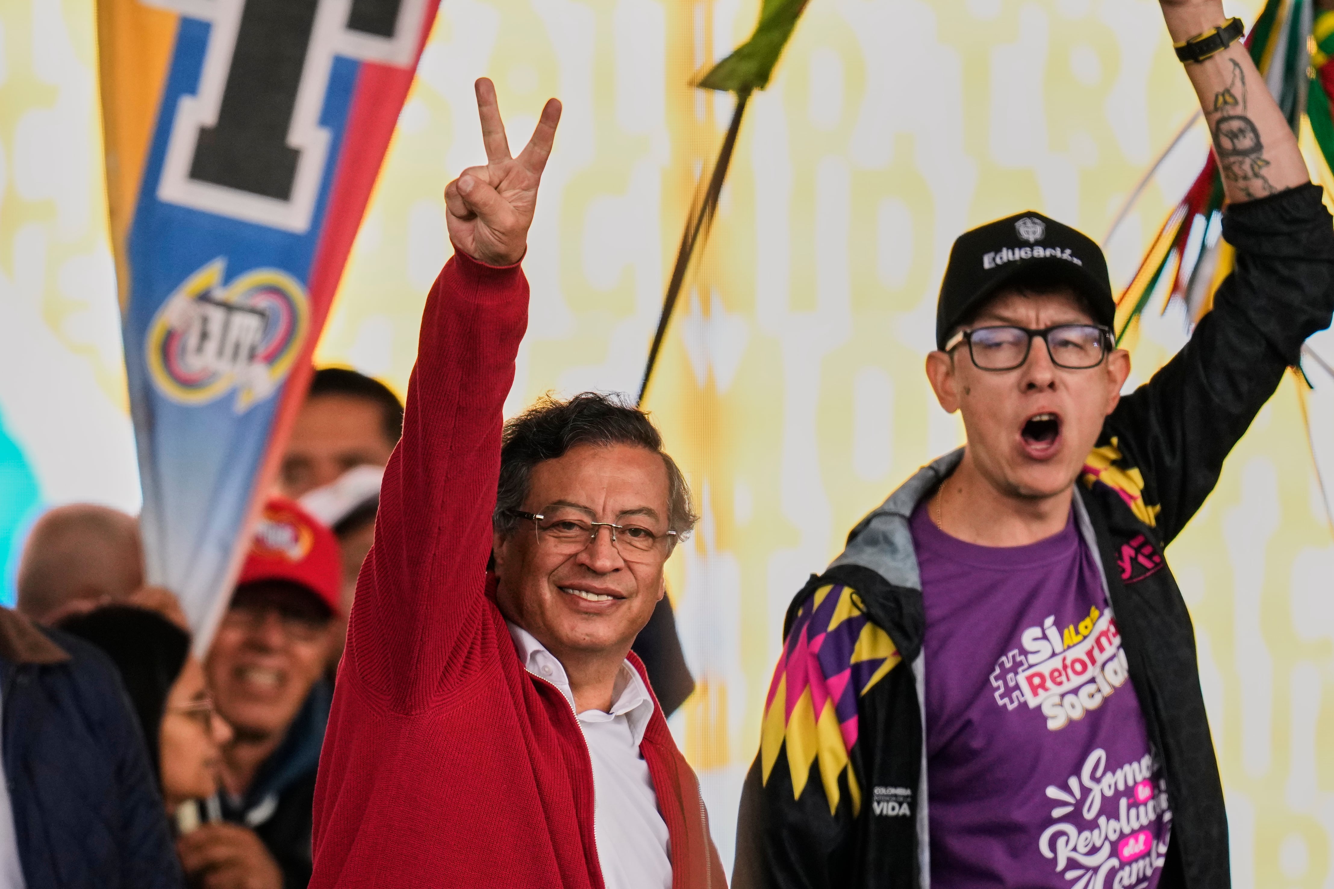 Marcha 18 marzo 2225 Gustavo Petro Plaza de Bolivar