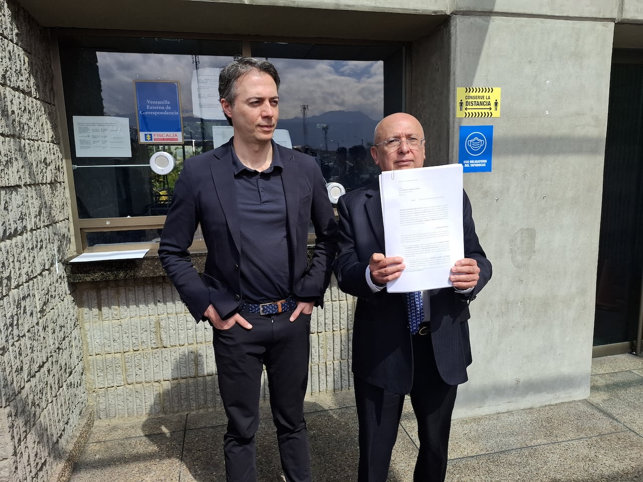 Exalcalde de Medellín, Daniel Quintero, y el exfiscal general, Eduardo Montealegre.