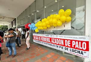 Trabajadores de Mintrabajo señalan que paradójicamente desde este Ministerio no se da ejemplo.
Foto: Sindicato Mintrabajo