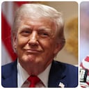 Donald Trump y Folarin Balogun