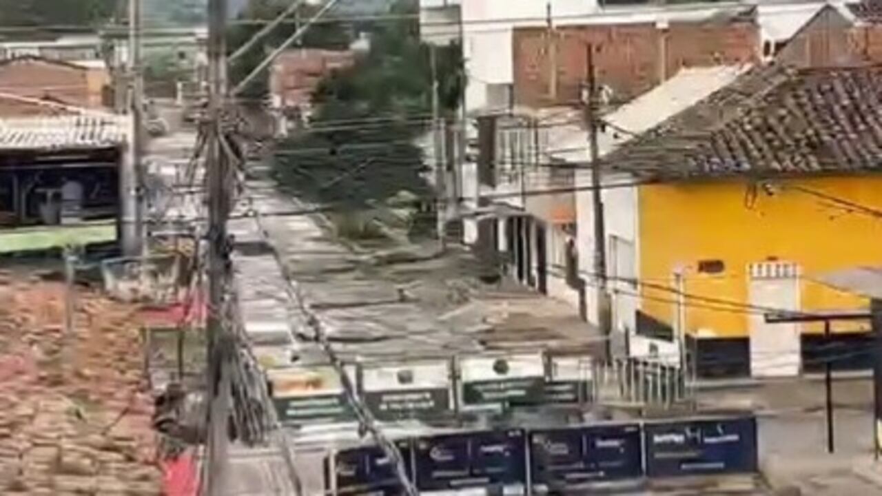 Zona donde fue lanzada la granada.