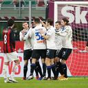 Partido Atalanta gol de duván zapata