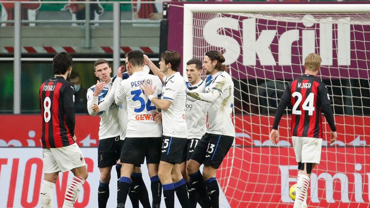 Partido Atalanta gol de duván zapata