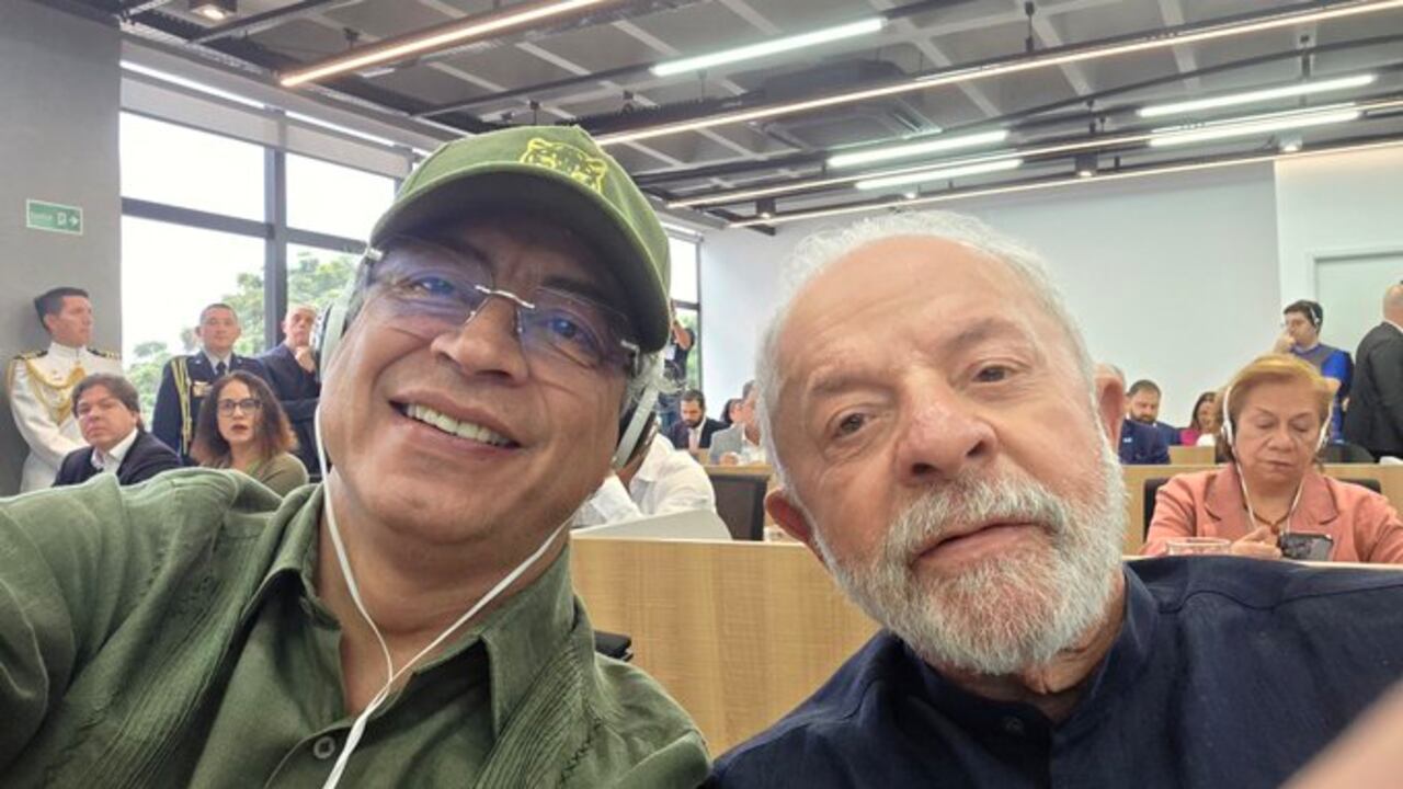 Gustavo Petro y Luiz Inácio Lula da Silva.