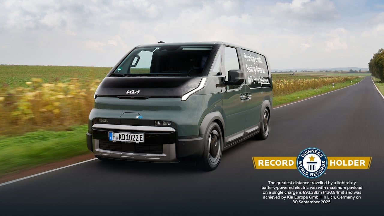 El Kia PV5 Cargo logró batir un World Guinness Record