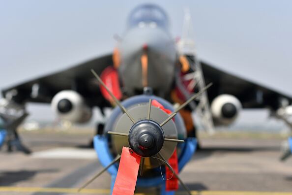 Se trata de un poderoso misil desarrollado conjuntamente por el Reino Unido y Francia y el cual se lanza desde el aire. Photographer: Anindito Mukherjee/Bloomberg via Getty Images