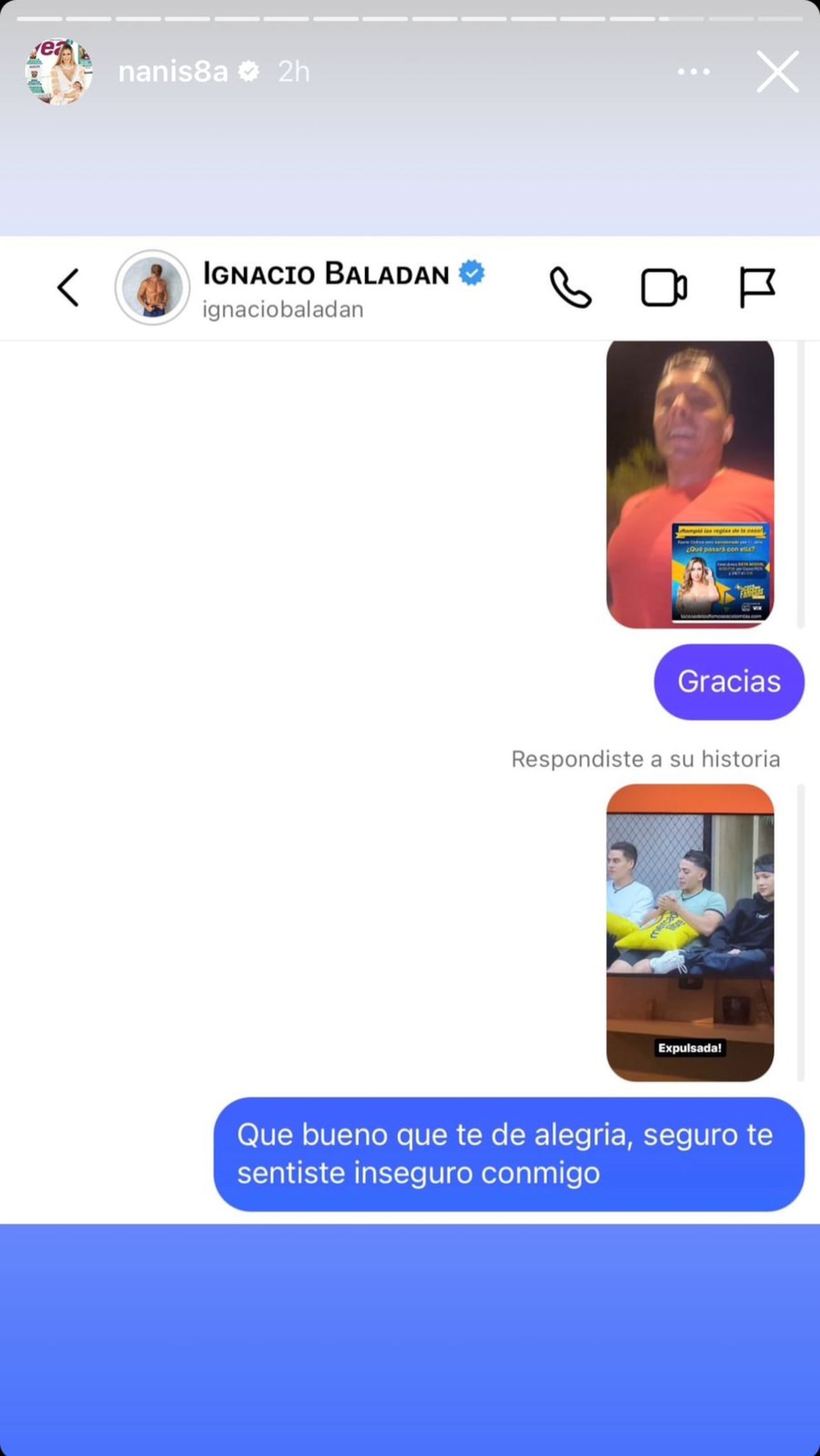 Nanis Ochoa encaró a novio de La Segura