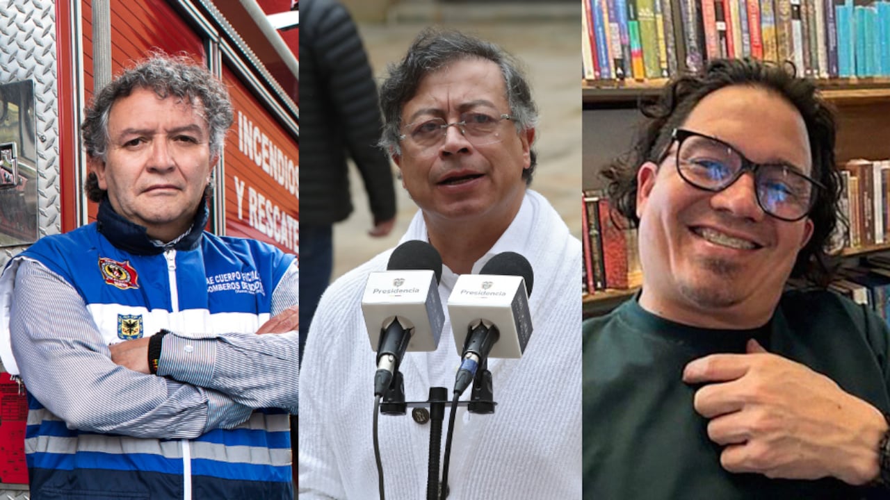 Jorge Lemus, Gustavo Petro y Wilmar Mejía.