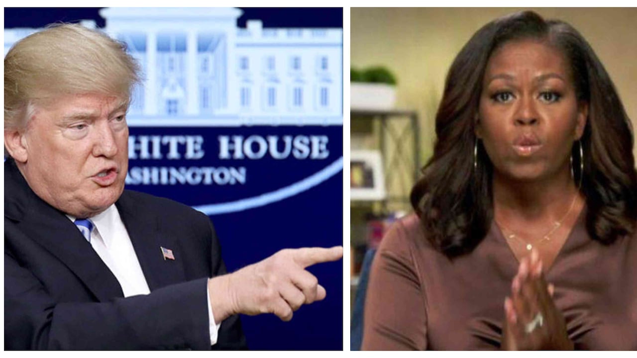 Trump y Michelle Obama. Fotomontaje de Semana.