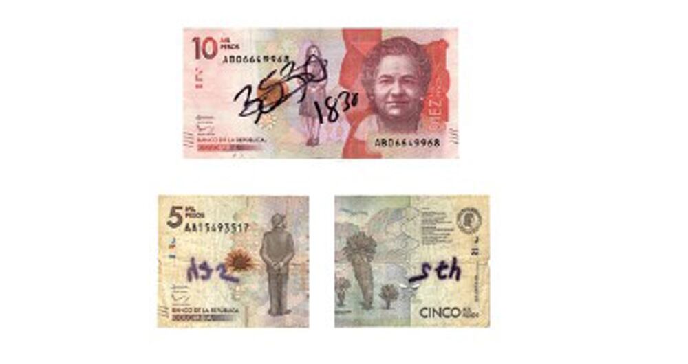 Los billetes deteriorados pueden ser cambiados en las ventanillas del Banco de la República