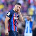 Lewandowski fue titular el sábado en el clásico de Cataluña ante Espanyol