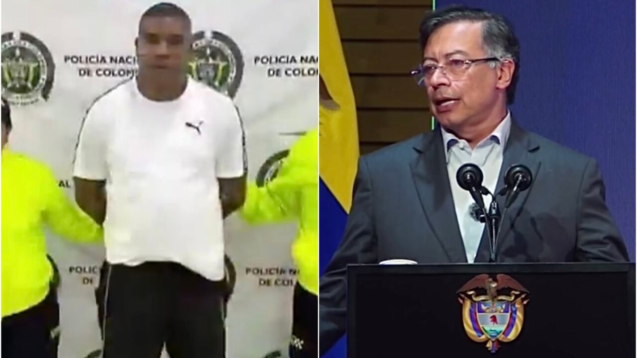 Gustavo Petro y alias Bendecido.