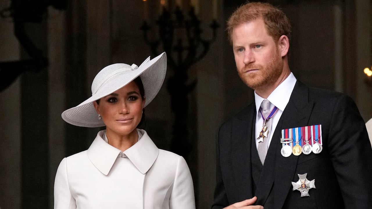 Hijos de Harry y Meghan adquieren título de príncipes tras llegada al trono de Carlos III. (Photo by Matt Dunham / POOL / AFP)