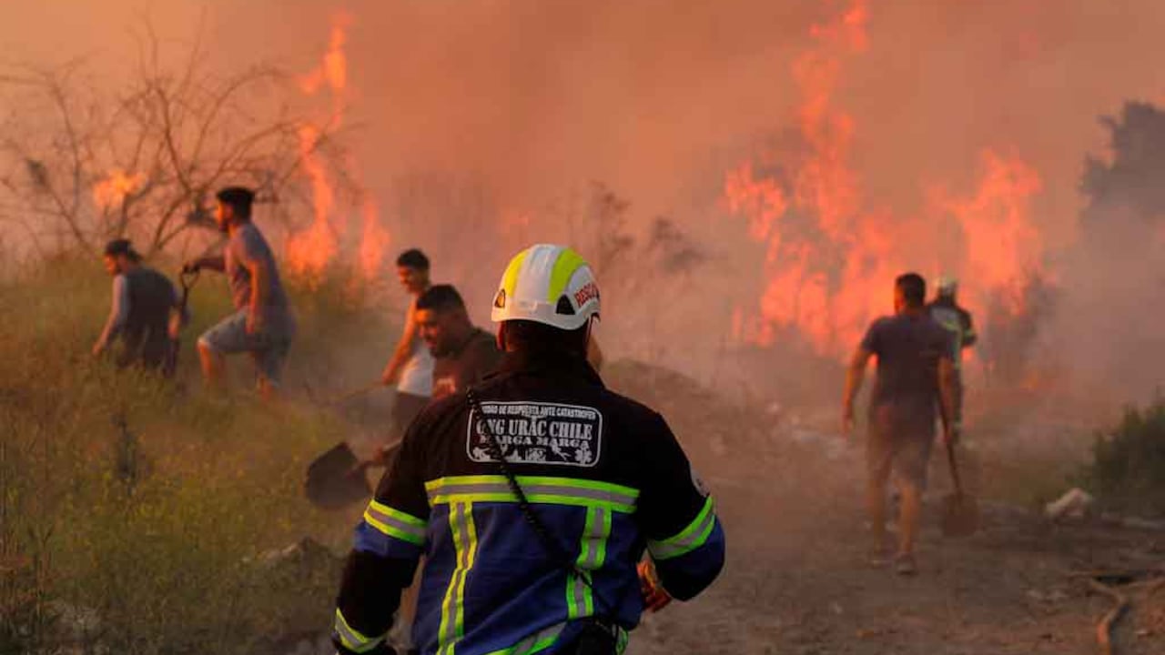 Incendios en el sur de Chile no dan tregua.