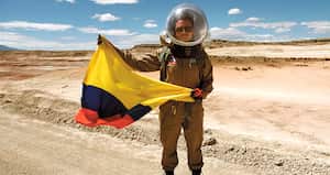 El colombiano Camilo Reyes en la Mars Desert Research Station en Utah, Estados Unidos