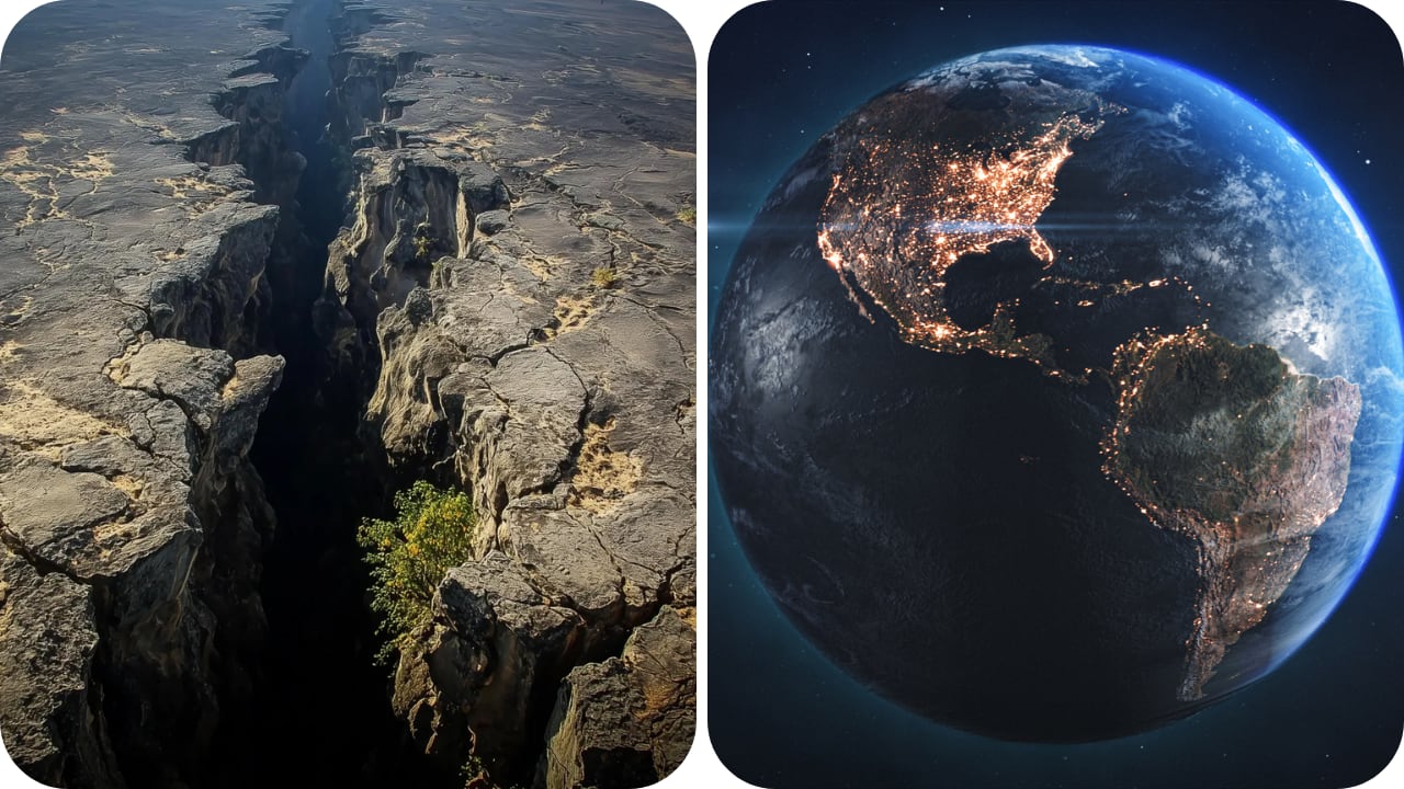 El fenómeno ocurre en las profundidades de la Tierra y afecta la superficie africana.