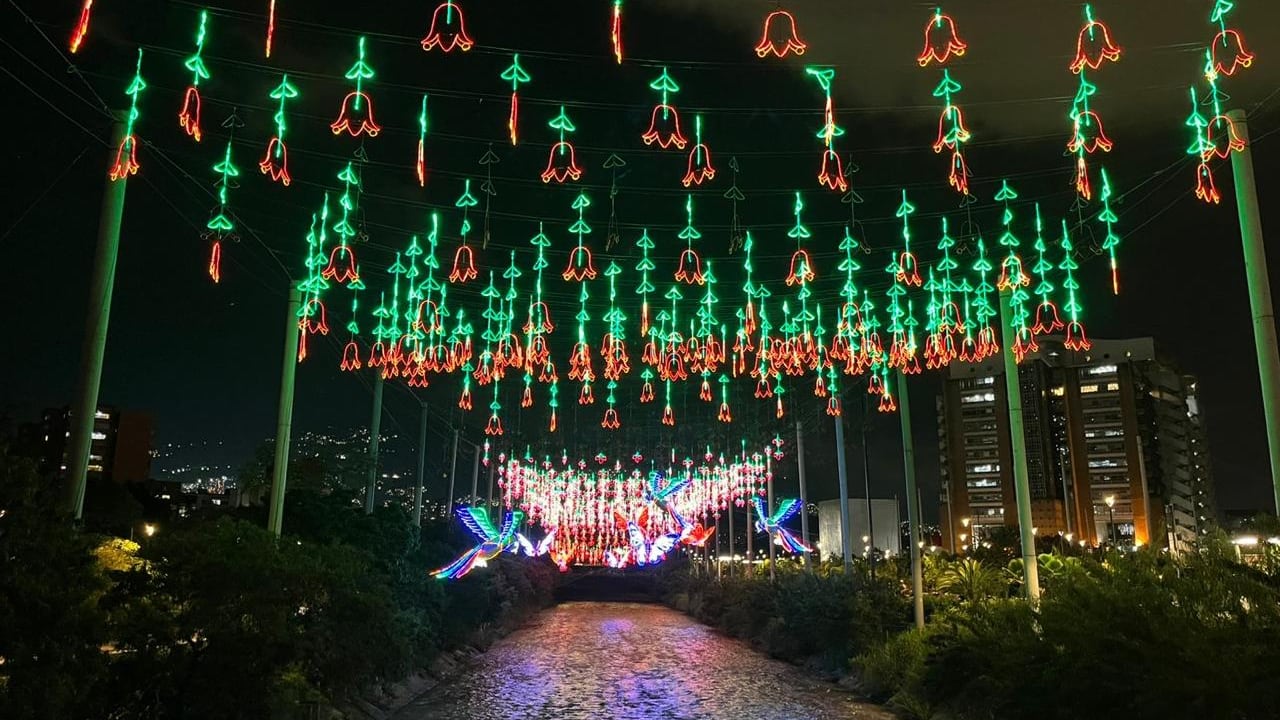 Los alumbrados navideños de Medellín estarán durante 46 días.