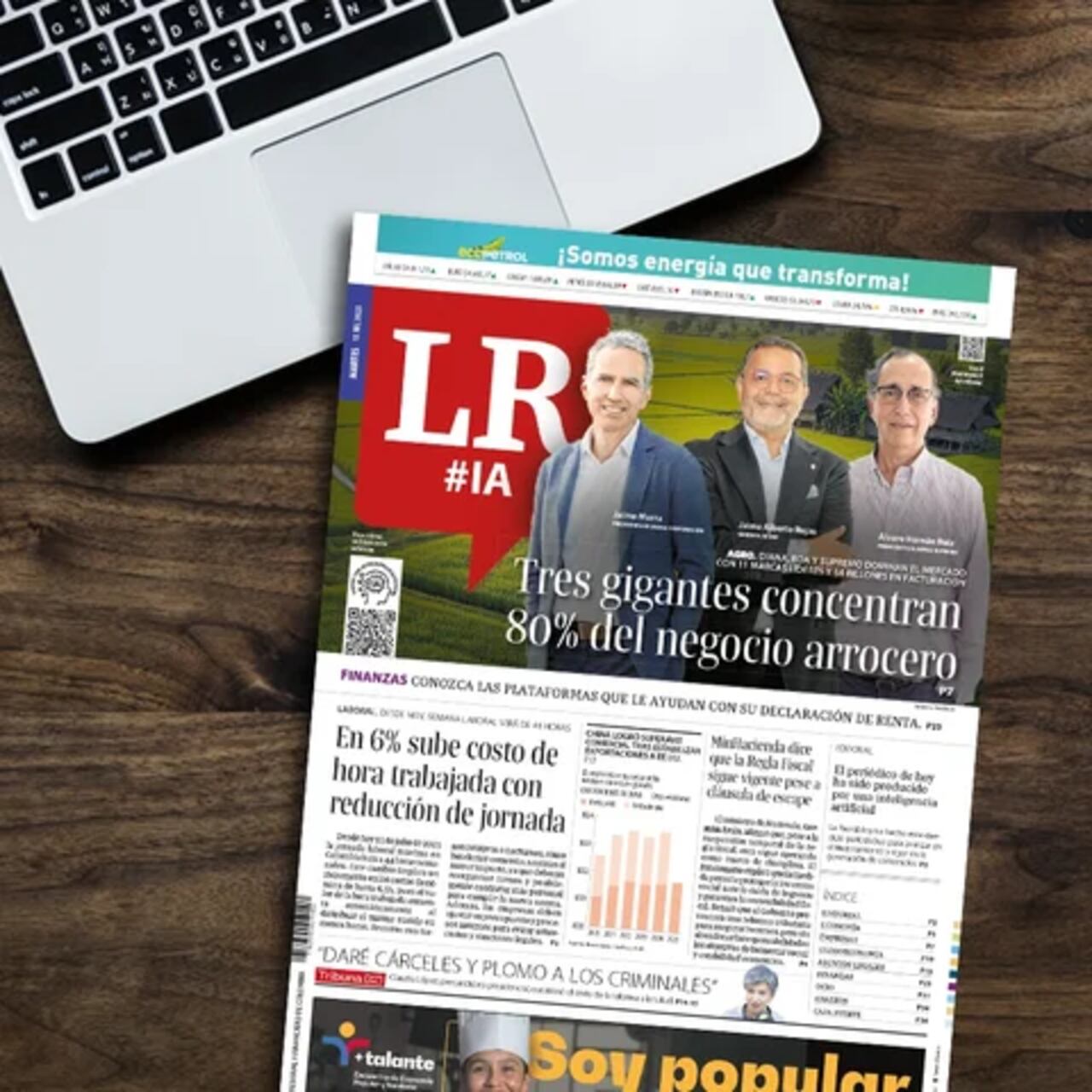 La República lanzó su primera edición hecha totalmente con IA