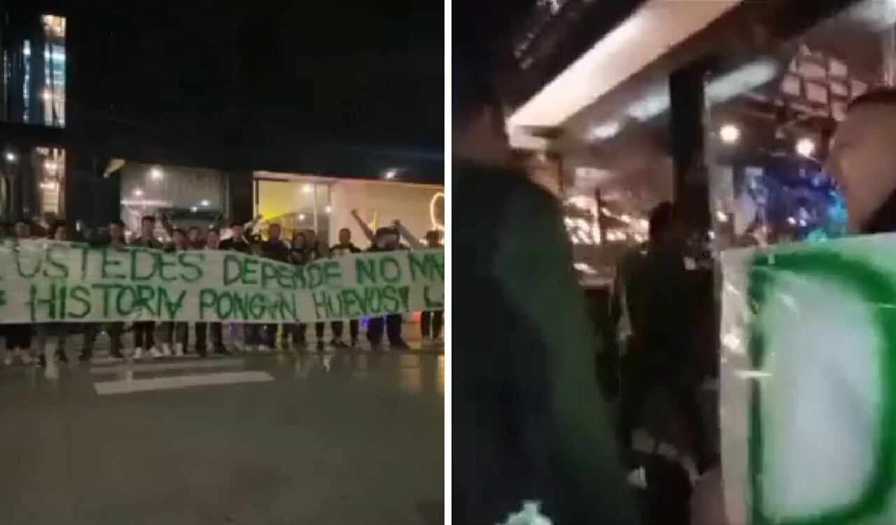 Hinchada del Cali recibió con insultos a sus jugadores en Bogotá