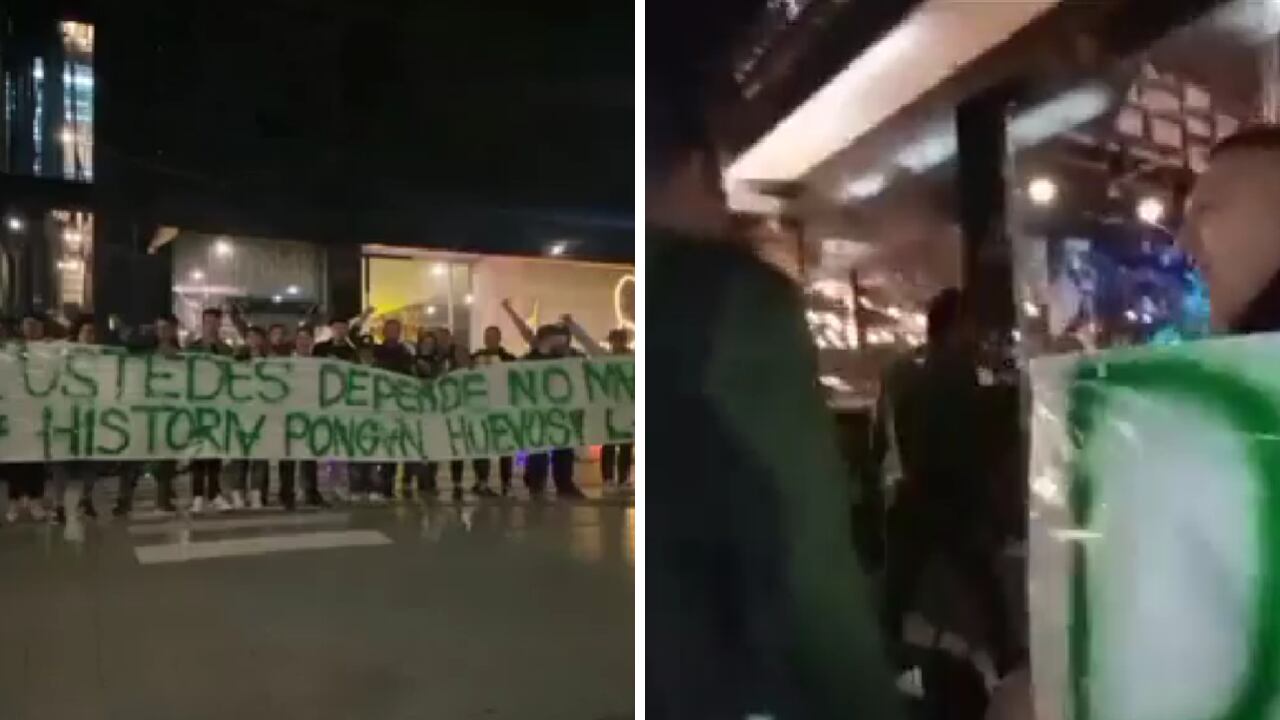 Hinchada del Cali recibió con insultos a sus jugadores en Bogotá