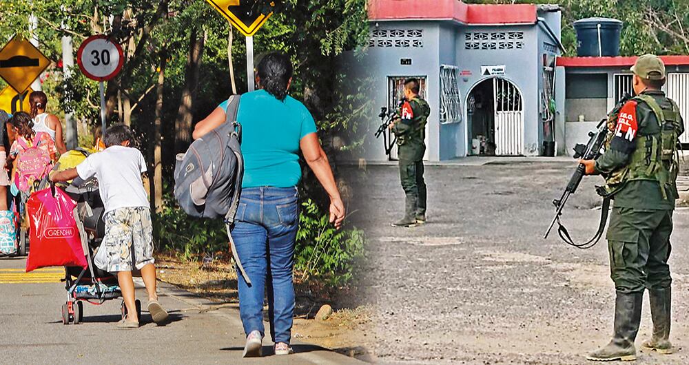     Los enfrentamientos entre grupos armados son la principal causa de los desplazamientos en Colombia.