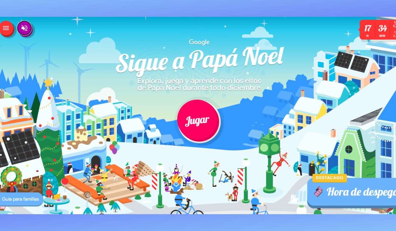 Google lanza su 'Santa Tracker', herramienta que permite seguir el recorrido de Papá Noel durante la noche de Navidad.