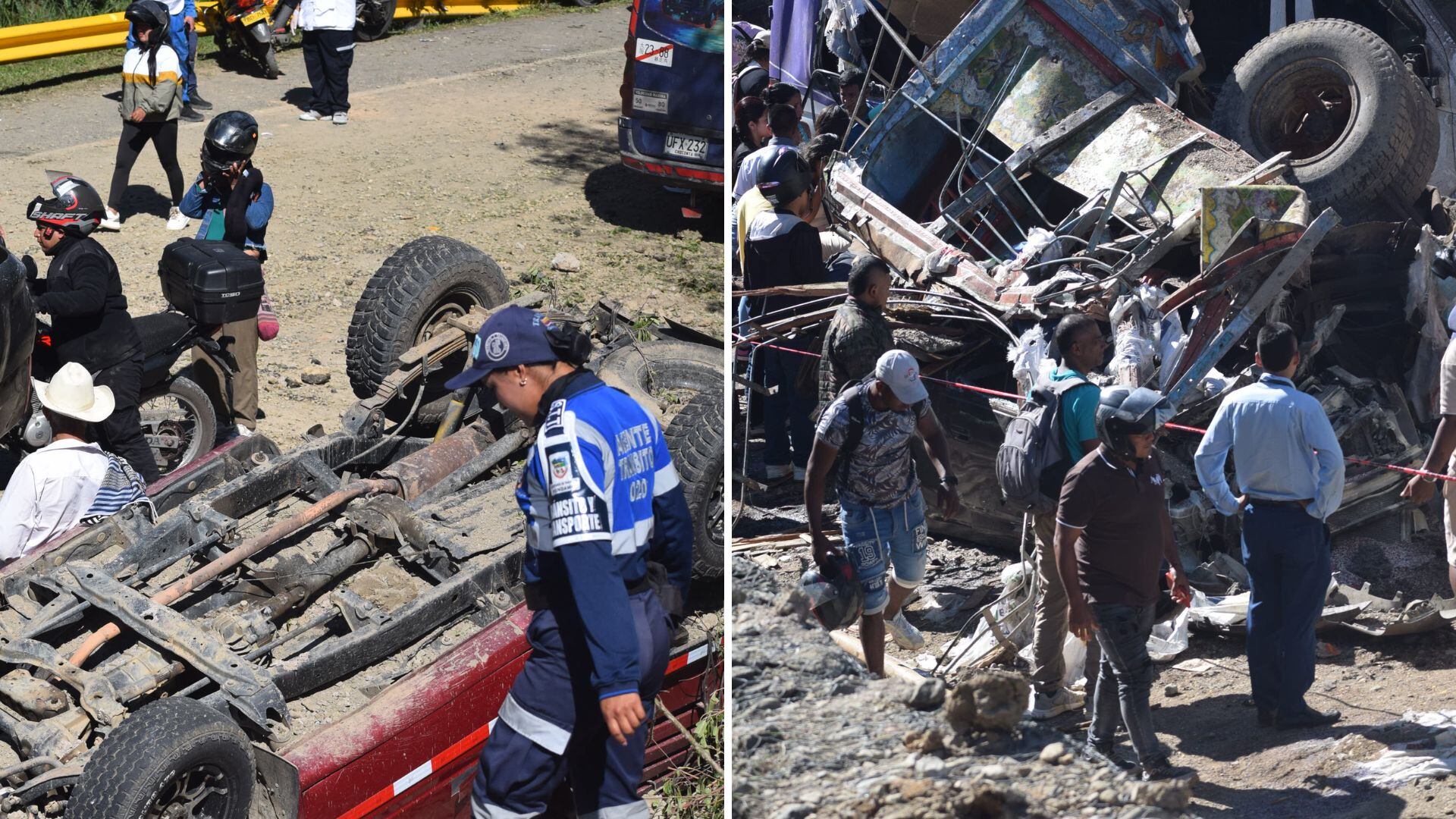 Indepaz catalogó el atentado en Cajibío, Cauca, como una masacre. Fotos exclusivas El País.